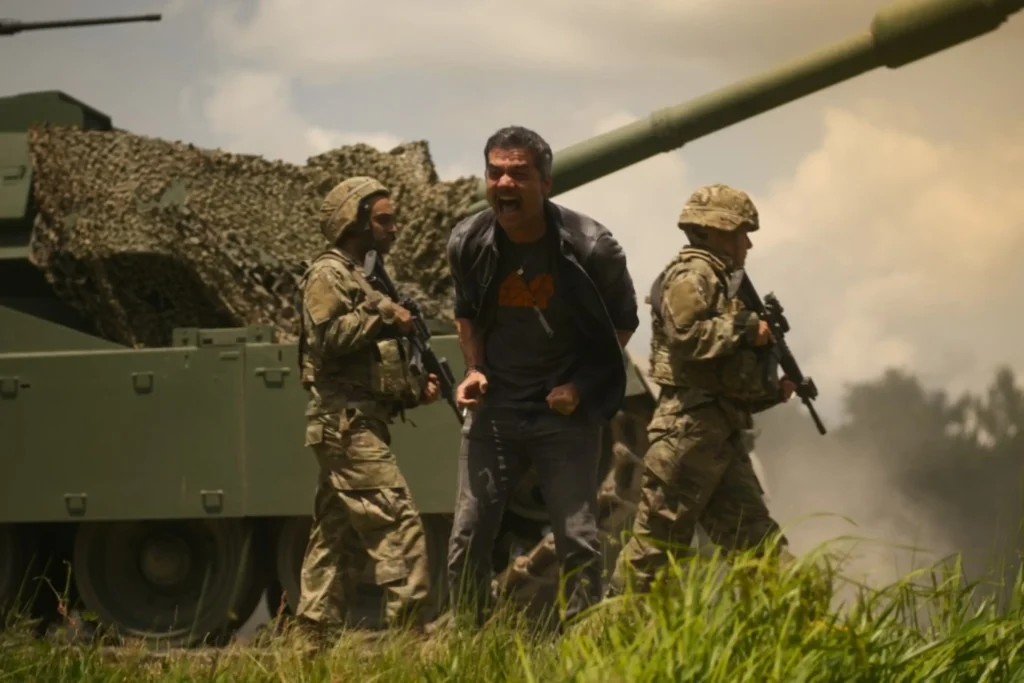 미국 내전 수혜주 관련 이미지 미국 내전을 다룬 영화 시빌워의 한장면